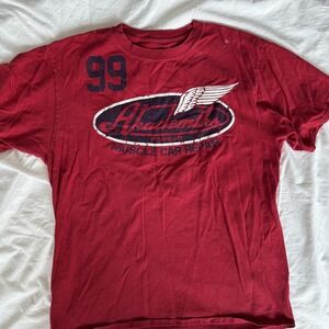 Akademiks Shirt Mens Large Red Graphic‎ Tee Hip Hop Streetwear Oversized